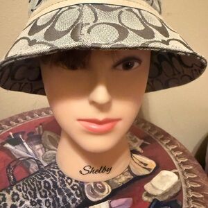 Inspired by Designer-Signature C Tan and Brown Bucket Hat